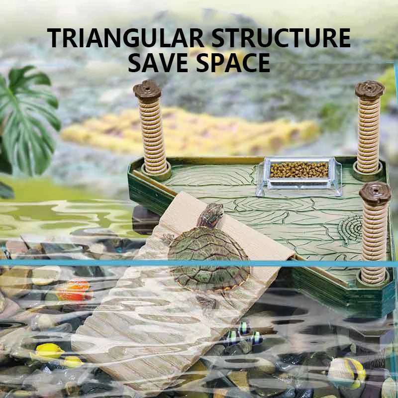 S/M/L Turtle Tank Sunbathing Platform Turtle Floating Island Terrarium Landscaping Decor Turtle Climbing Rest Platform