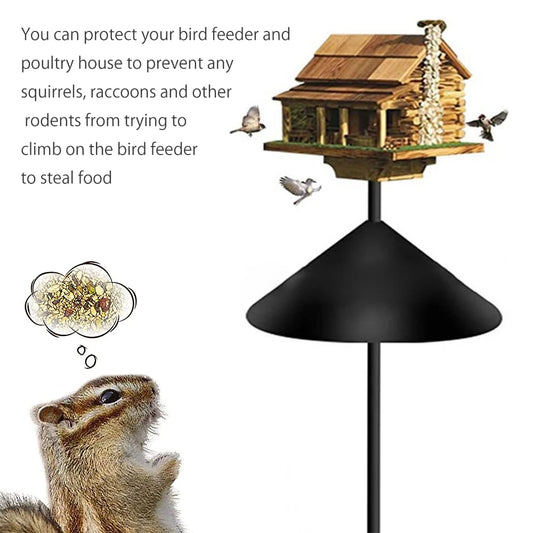 1/2Pcs Outdoor Squirrel Baffle 12 inch Wrap Around Squirrel Proof Baffles Durable Plastic Bird Feeder Baffle for Bird House