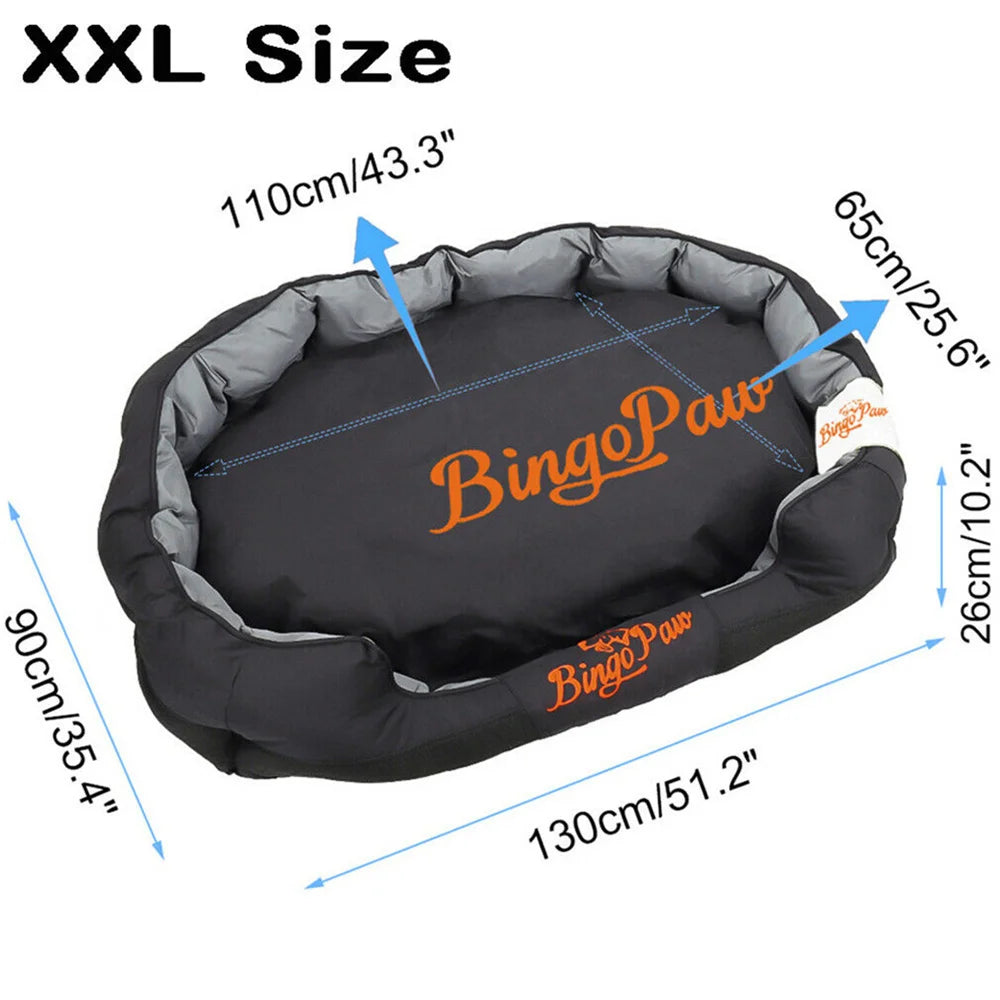 Waterproof XXL XL L Orthopedic Sofa Dog Bed Washable Basket Cushion Removable for Small Medium Large Dog