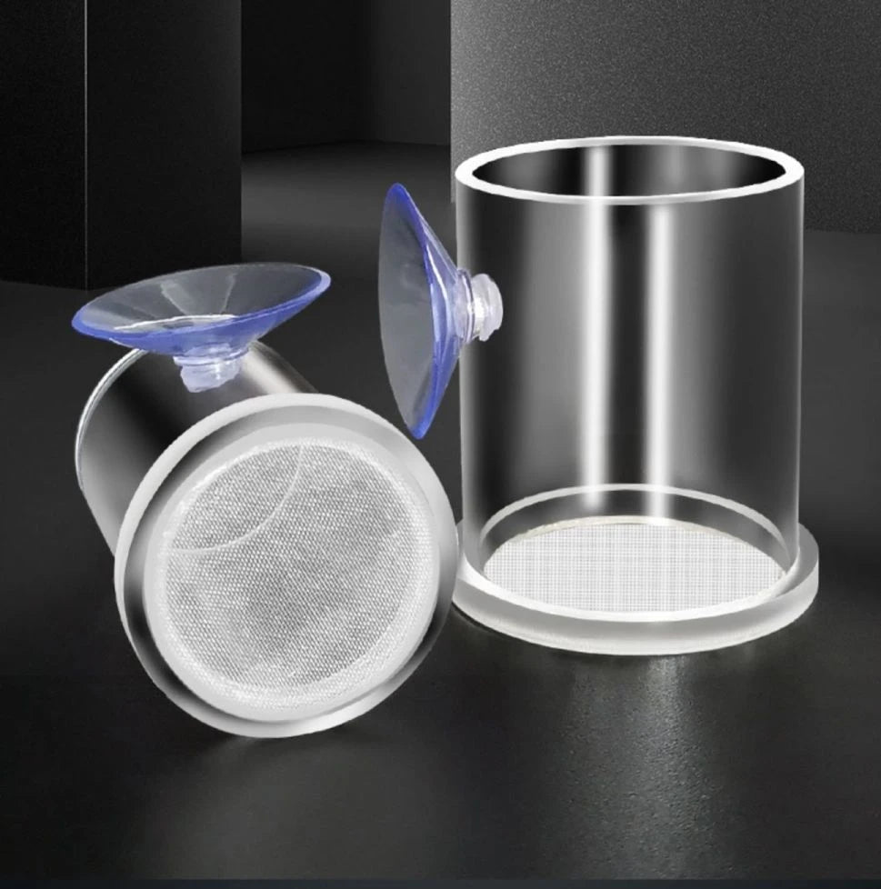 Clear Acrylic Aquarium Fish Feeder Anti-drift Shrimp Egg Fish Food Feeding Ring Betta Fish Tank Feeding Cup Aquarium Accessories