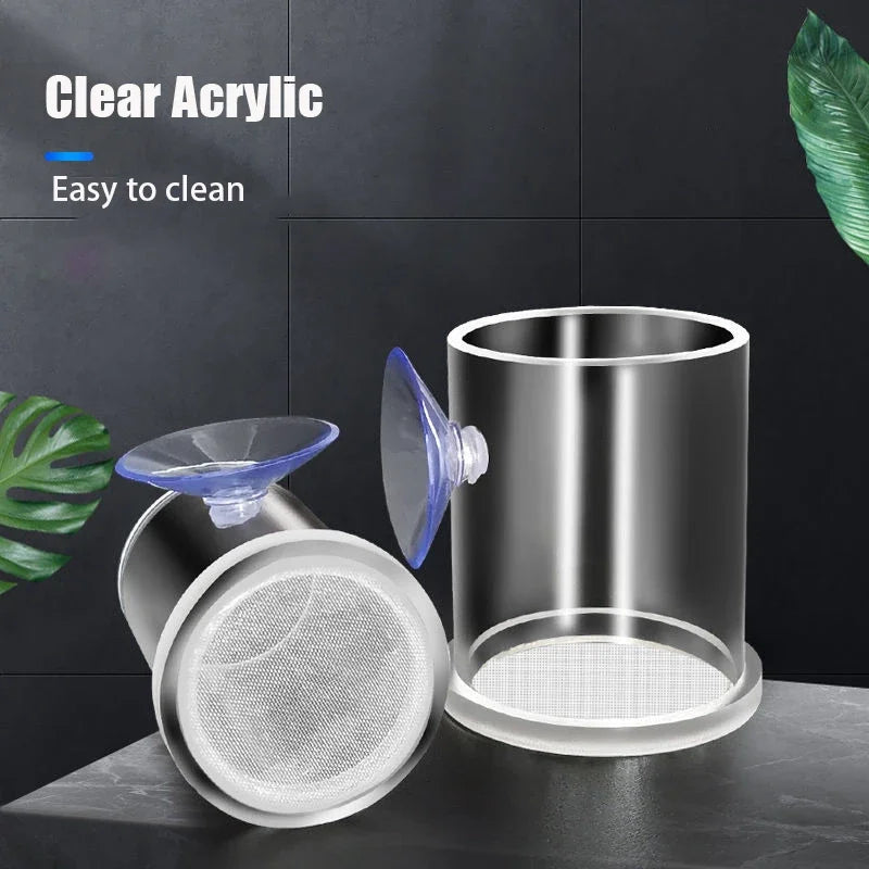 Clear Acrylic Aquarium Fish Feeder Anti-drift Shrimp Egg Fish Food Feeding Ring Betta Fish Tank Feeding Cup Aquarium Accessories