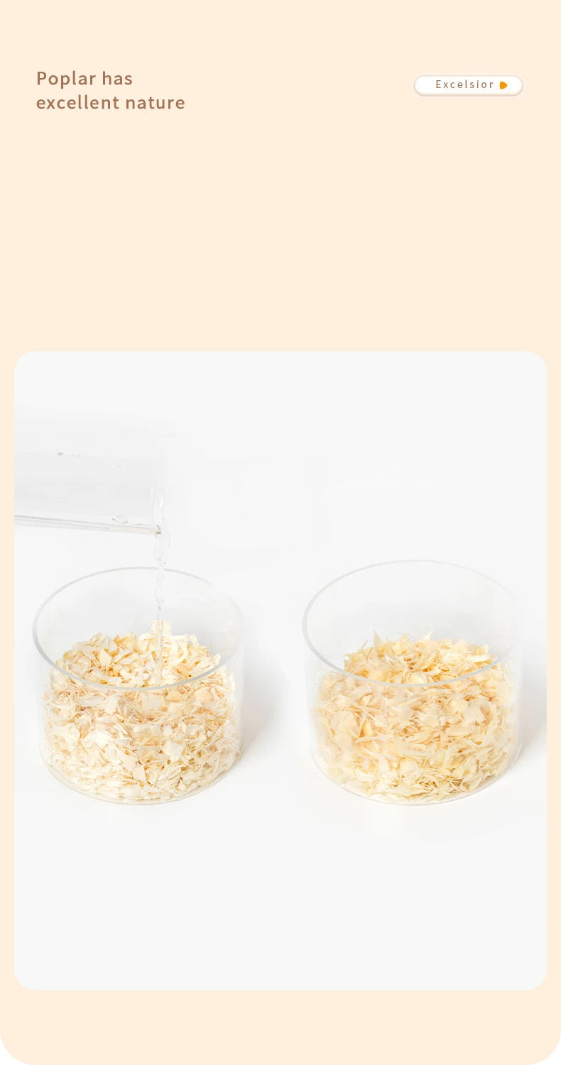 1/1.5kg Hamster Sawdust Poplar Wood Shavings Bedding Hedgehog Breathable Deodorant Wood Chips Summer Landscaping Supplies