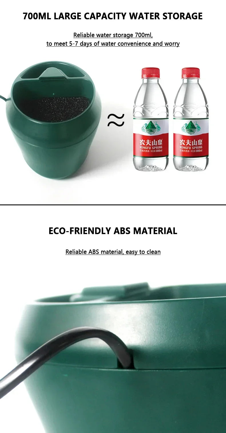 Drink Fountain Water Reptiles Drinking Waterfall Automatic Feeding Water Reptile Accessories for Tortoises Horned Frogs
