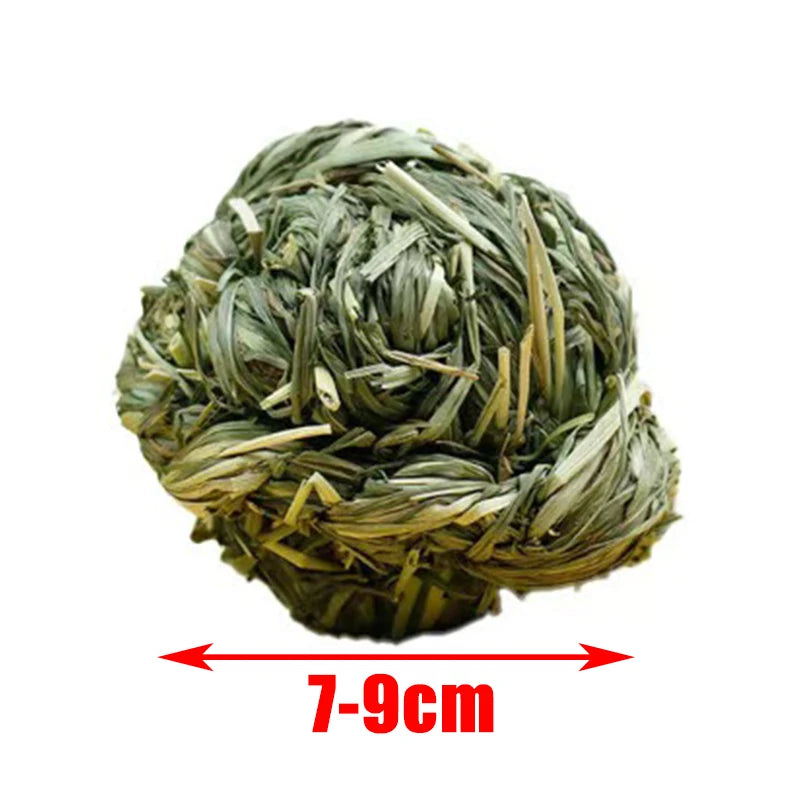 Guinea Pig Rabbit Hamster Small Animal Play Pet Roller Toys Natural Wooden Pine Dumbbells Unicycle Bell Chew Chewing Braided Ball