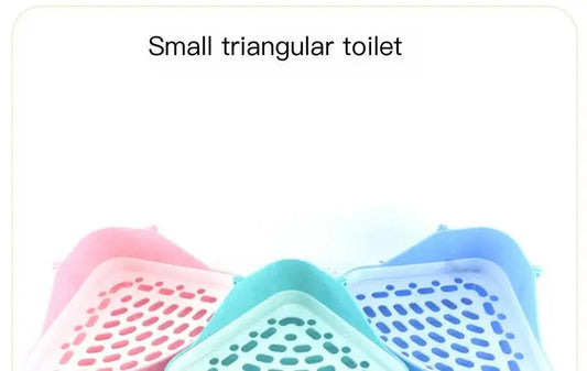1 Bunny Litter Box Small Pet Toilet Triangle Potty Trainer Corner Litter Bedding Box For Rabbit Chinchilla Guinea Pig 24x18x11cm