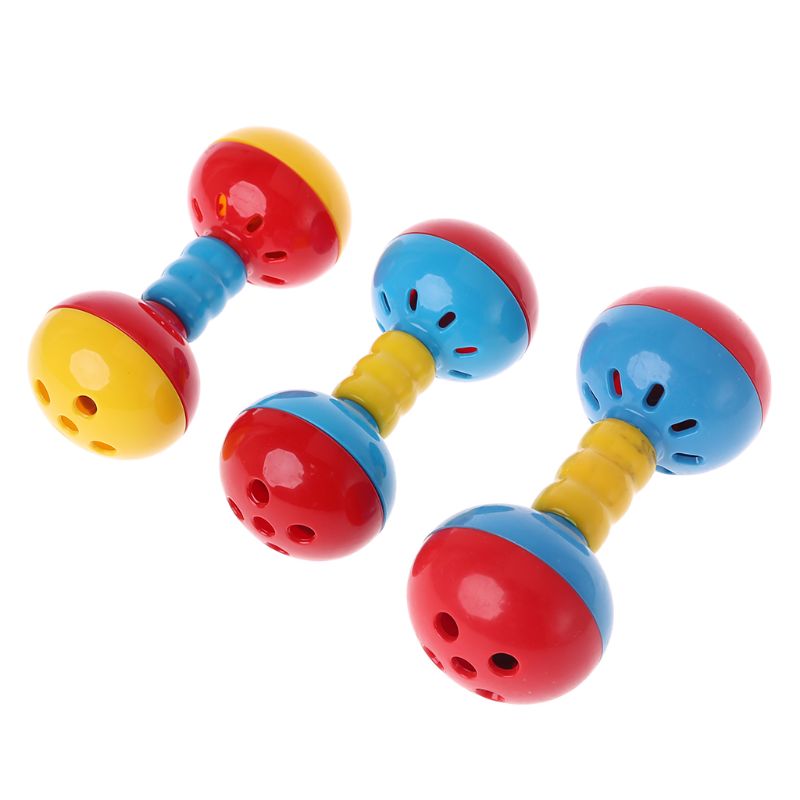 Bird Colorful Plastics Interactive Dual Balls Parrot Toy for African Greys Cockatoo Small Medium Parrots