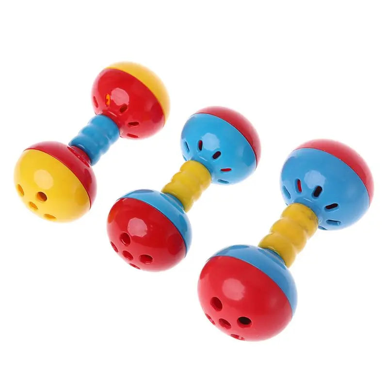 Bird Colorful Plastics Interactive Dual Balls Parrot Toy for African Greys Cockatoo Small Medium Parrots
