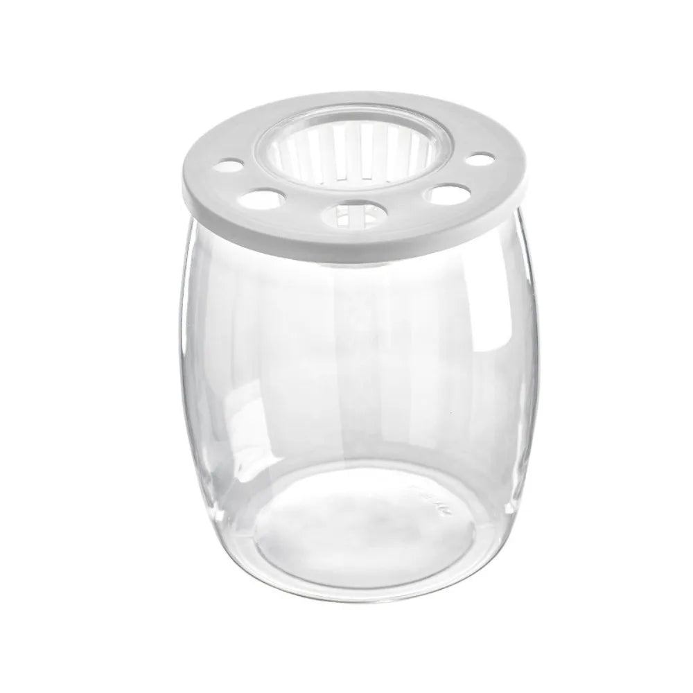 Miniature Landscape Transparent Small Clear Fish Tank Plastic Shatterproof Turtle Aquarium With Lid Goldfish Tank Home Decor