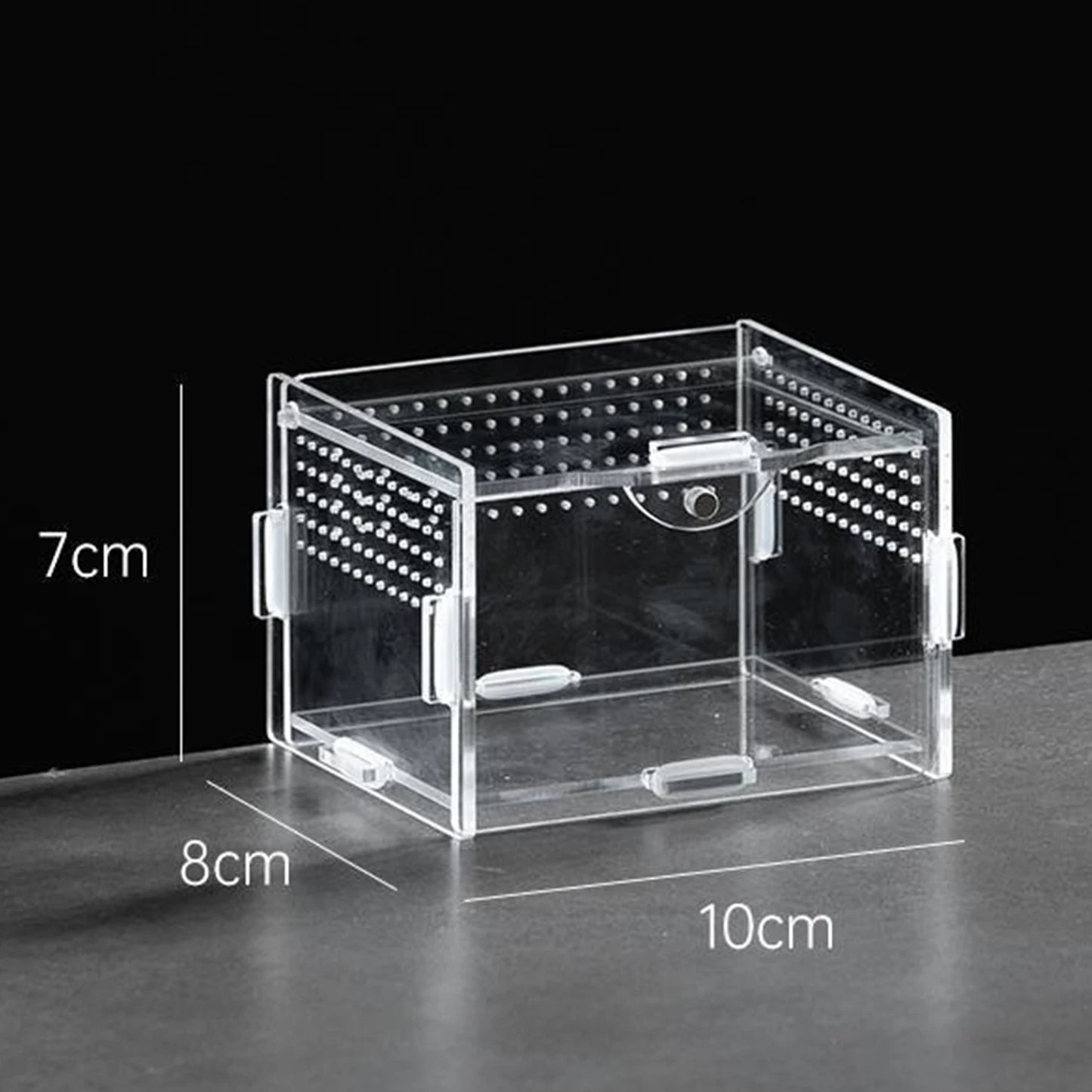 Acrylic Transparent Reptile Terrarium Breeding Box Turtle Cage Nano Arboreal Tarantula Bearded Dragon Reptiles Habitat