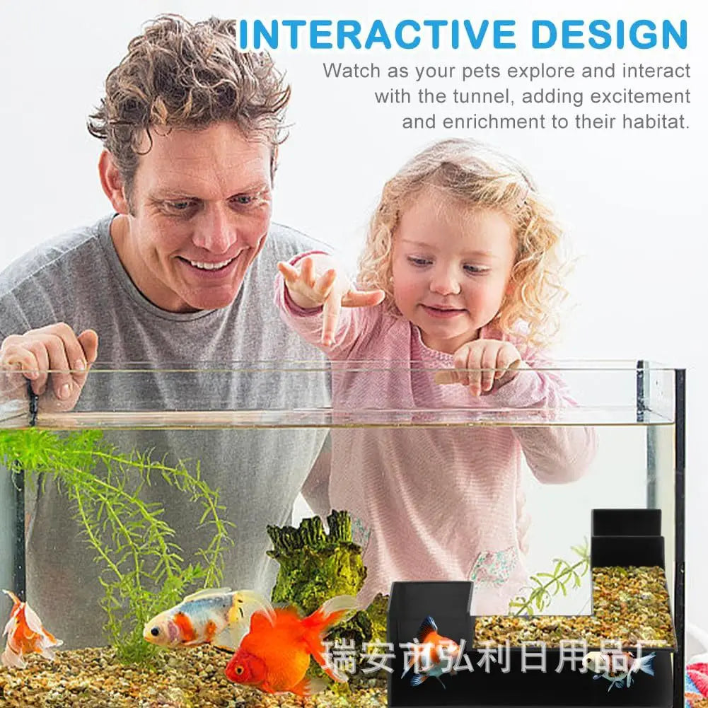 Fish Shrimp Hides Cave Aquarium Tunnel Underground Corner Shelter Aquarium Fish Tank Decoration Fish Shrimp Concealed Room