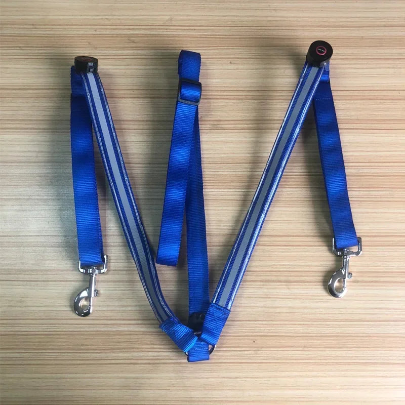 USB Rechargeable Horse Breastplate Harness Nylon Night Safety Three Charging Wires Riding Equipment Outdoor Visible At Night