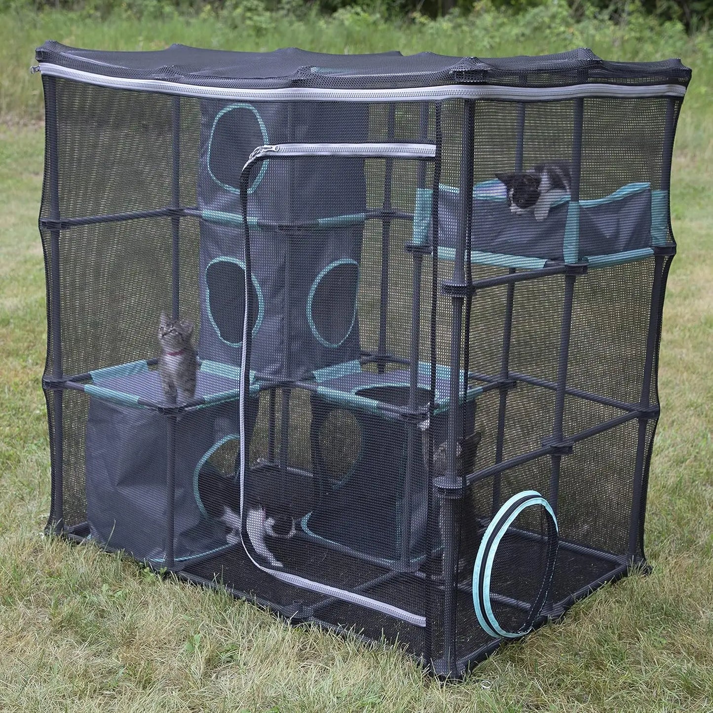 City Outdoor Cat Furniture and Play Kits for Cats, Outdoor Mega Kit