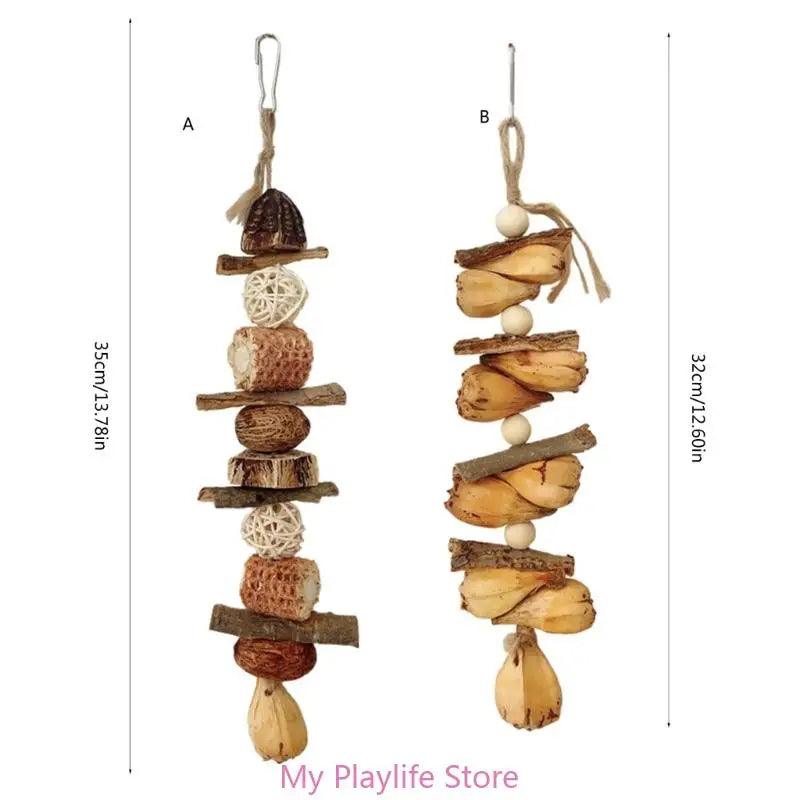 Colorful Block Bird Beak Grinding Toy Promotes Beak Health and Long Periods Entertainment for Parrot Bird Training