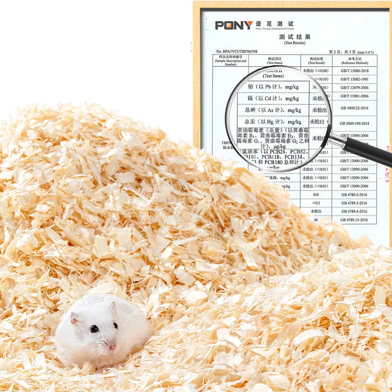 1/1.5kg Hamster Sawdust Poplar Wood Shavings Bedding Hedgehog Breathable Deodorant Wood Chips Summer Landscaping Supplies
