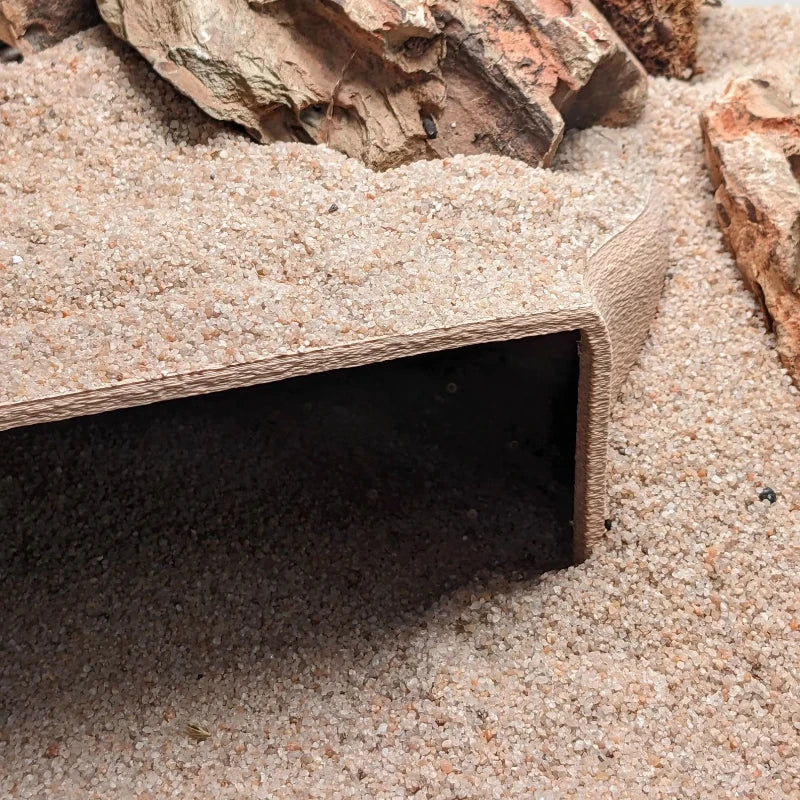 3D Printed Underground Cave Hideouts Shelter for Lizards, Turtles, Spiders, Reptiles Habitat Terrarium Landscaping Decoration