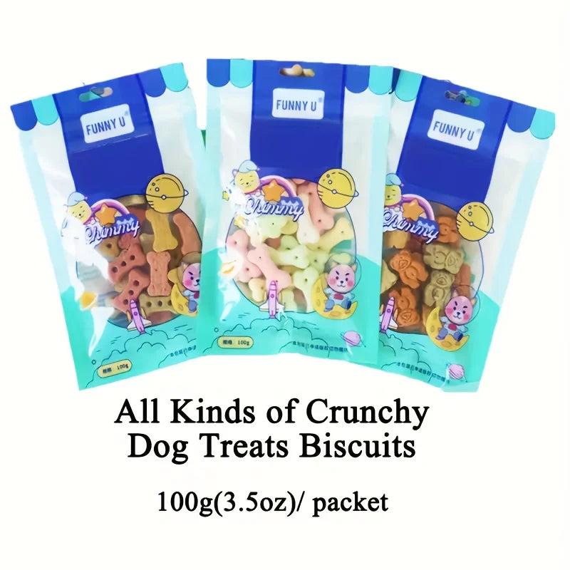 100g/3.53oz Dog Treats Biscuits For Small, Medium, & Large Dog - Healthy, Easily Digestible, Training Treats For Dogs