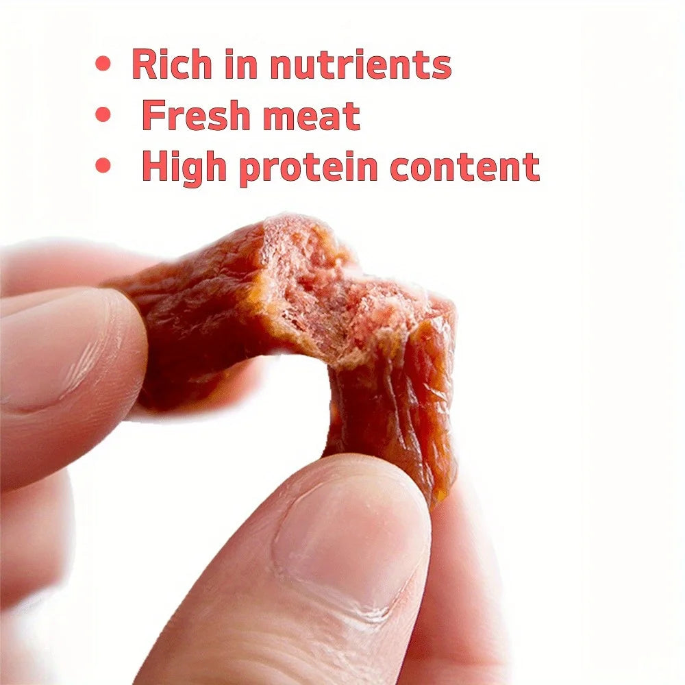 7.05oz/14.11oz(200g/400g) Beef Sausage, All Natural Ingredients, Natural Dog Treats, Healthy, Easily Digestible