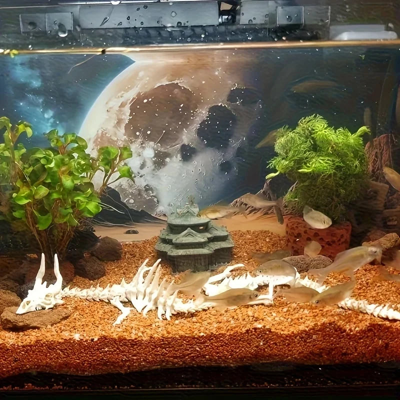 Articulated Jointed Keel Aquarium Dragon-Shaped Fishbone Decoration Flexible Spine With Movable Joints For Home Aquarium Decor