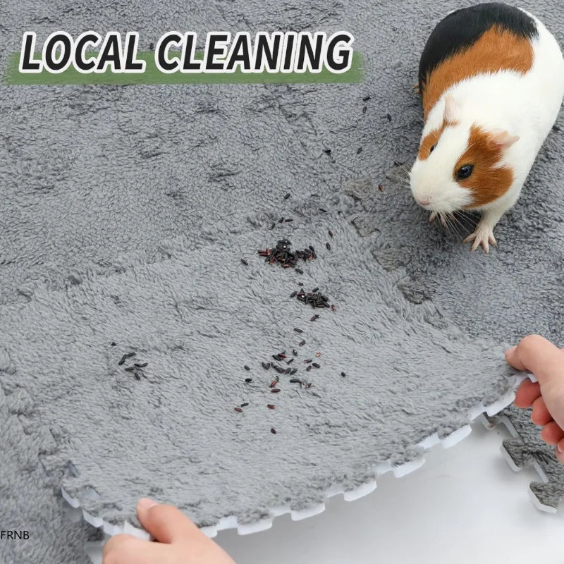 30*30cm 1-10Pcs Pet Warming Pad EVA Foam Guinea Pig Hamster Rabbit Soft Sleeping Mat Sleeping Mat Blanket Bed Pet Accessories