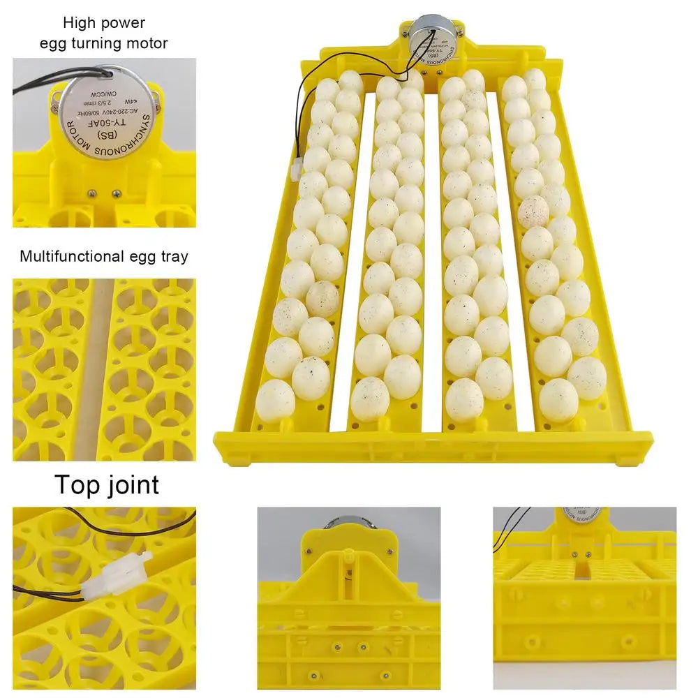 Eggs Incubator Automatic Incubator Hatching Chicken Eggs. Egg Tray Charged Poultry Hatcher Turner Automatic Farm Incubation Tools