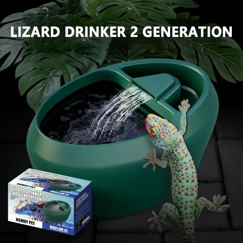 Drink Fountain Water Reptiles Drinking Waterfall Automatic Feeding Water Reptile Accessories for Tortoises Horned Frogs