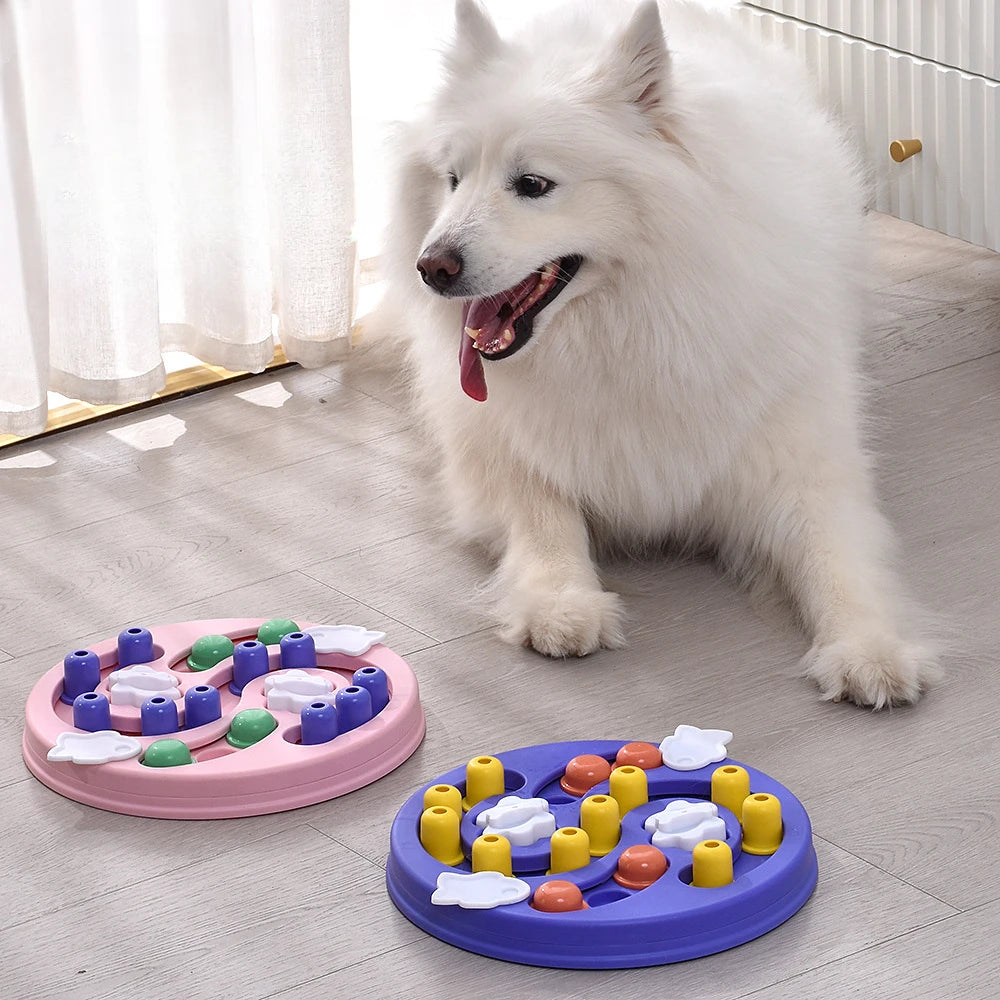 Dog Puzzle Toys Slow Feeder Interactive Increase Puppy IQ Food Dispenser Slowly Eating Non-Slip Bowl Pet Cat Dogs Training Game