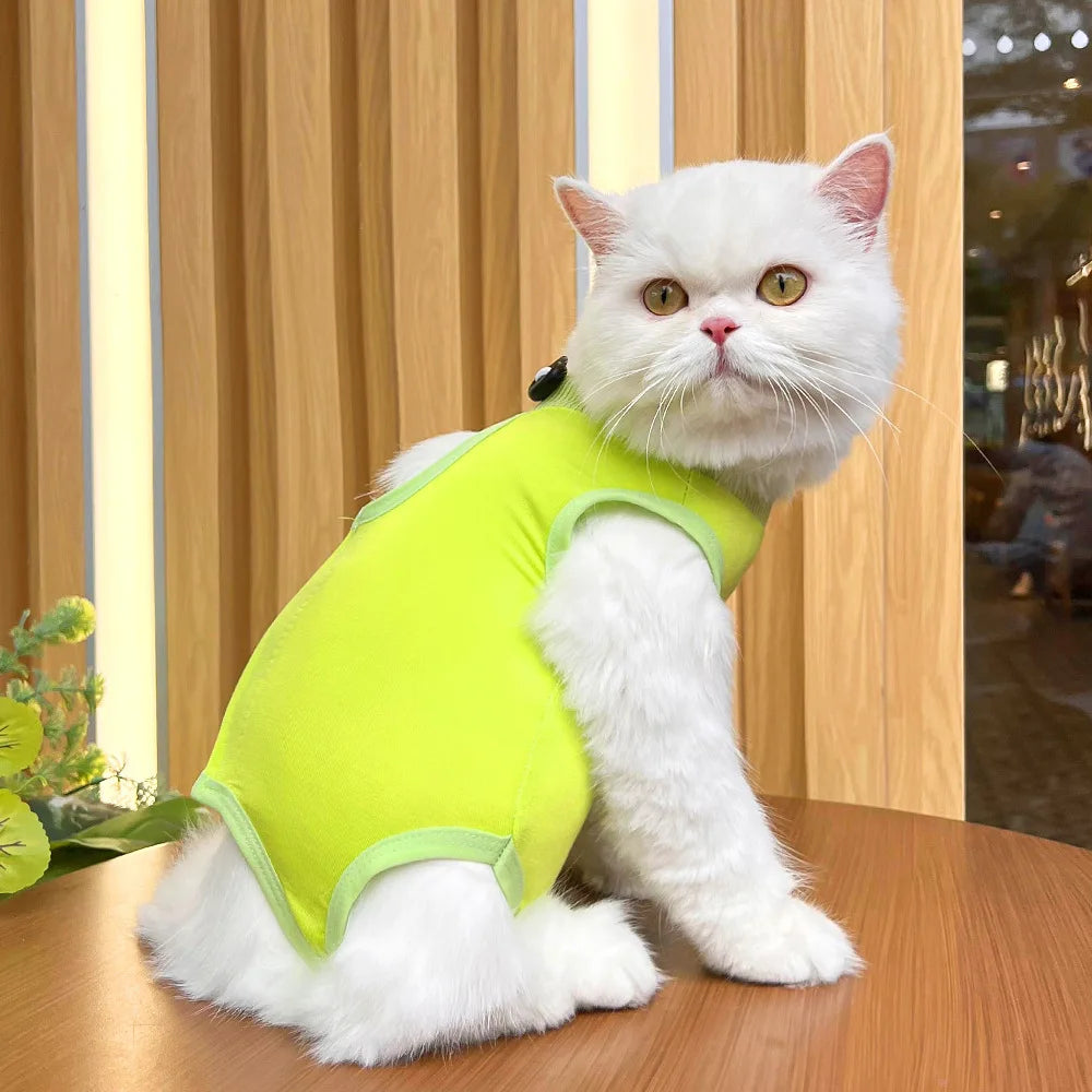 Cats Surgery Recovery Suit for Small Medium Dog Cat Vest Pet Shirt Soft Pajamas After Surgery Wear Recovery Clothes Anti Licking