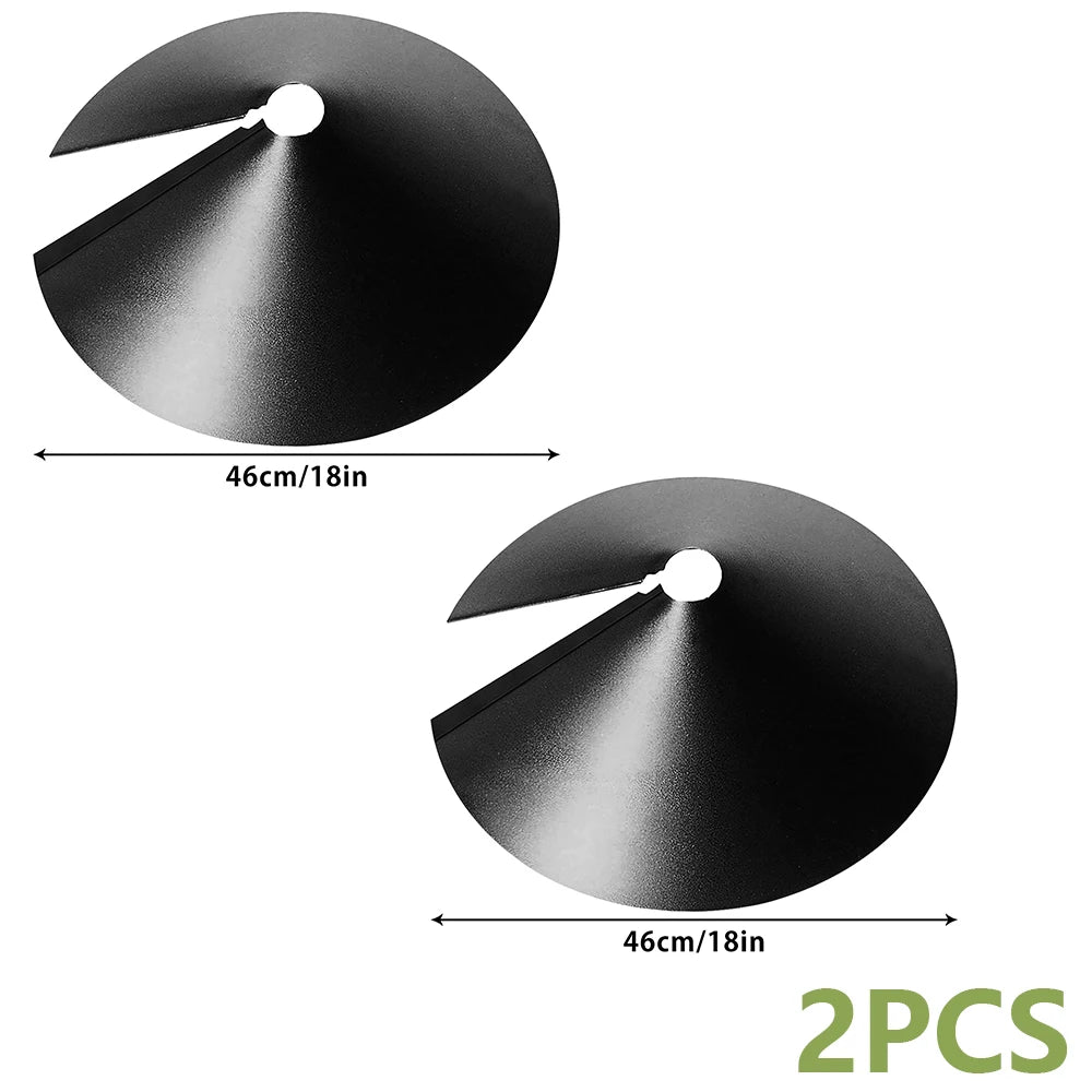 1/2Pcs Outdoor Squirrel Baffle 12 inch Wrap Around Squirrel Proof Baffles Durable Plastic Bird Feeder Baffle for Bird House