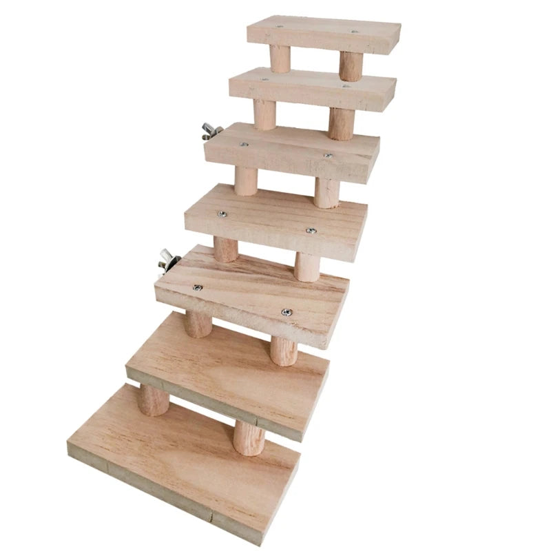 Ferret Hamster Small Animals Parrot Perch Climbing Stairs Exercise Toys Ladder Bridge Hamster Chew