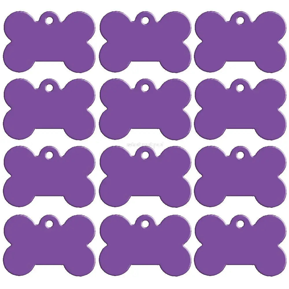 Wholesale 20 pcs/lot Dog Id Tag Double Sides Bone Shape Personalized Dog Puppy Tags Customized Cat Pet Name Phone No. Tag