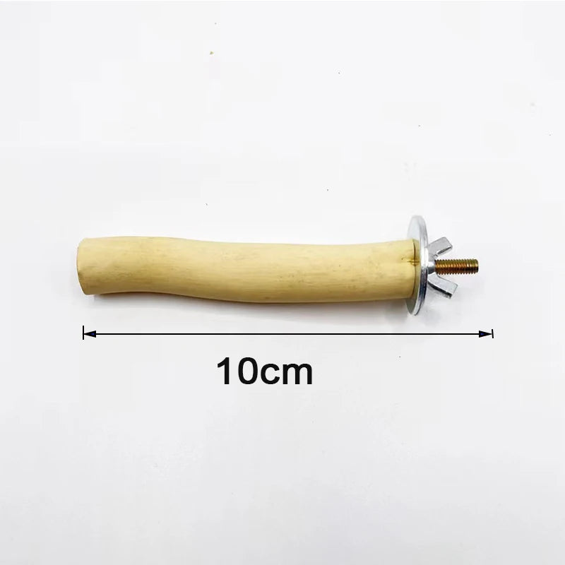 Natural Parrot Wood Fork Branch Perch Bird Cage Hanging Swing Bird Standing Branches Toys Birdcage Accessories