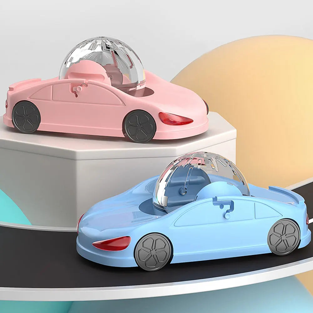 Hamster Exercise Wheel Hamster Toy Car Funny Detachable Lightweight Clear Ball