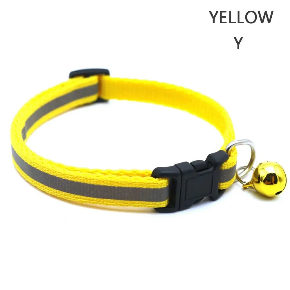 Reflective Flashing Easy Wear Nylon For Puppy Kitten Dog Accessories Pet Supplies Cat Collar Pet Collar