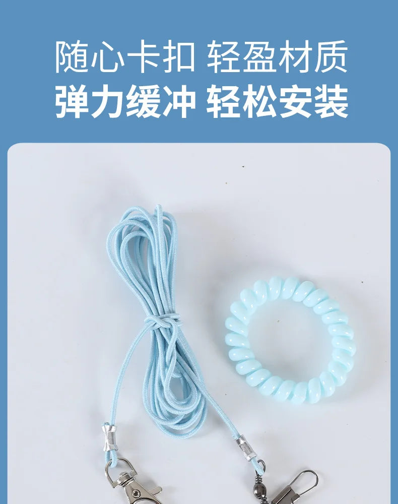 Parrot Bird Flying Training Leash Ultra-light Flexible Rope Anti-bite Leg Ring Harness Outdoor Macaw Cockatiel Starling