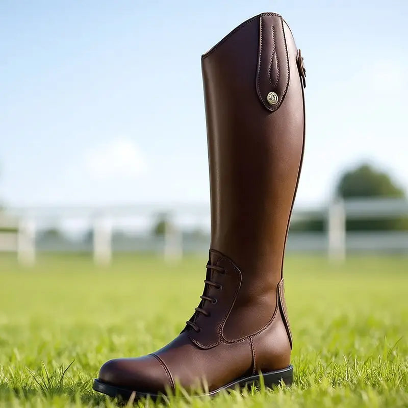Non-Slip Equestrian Boots Leather Equestrian Supplies Long Boots Riding Equipment Ultra Footwear Resistant Horse Rider Shoes