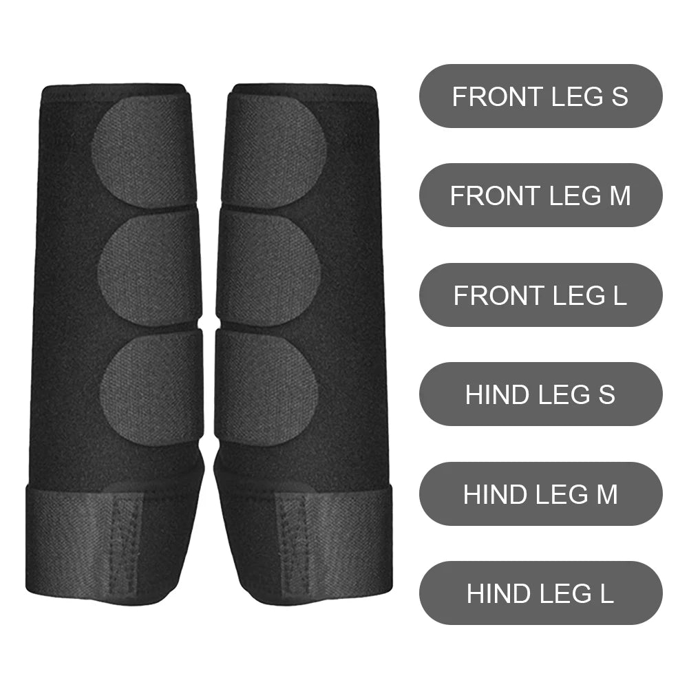 2x Horse Boots Shock Absorbing Horse Leg Wraps Tendon Protection Front Hind Legs Guard for Jumping Training Equestrian Equipment