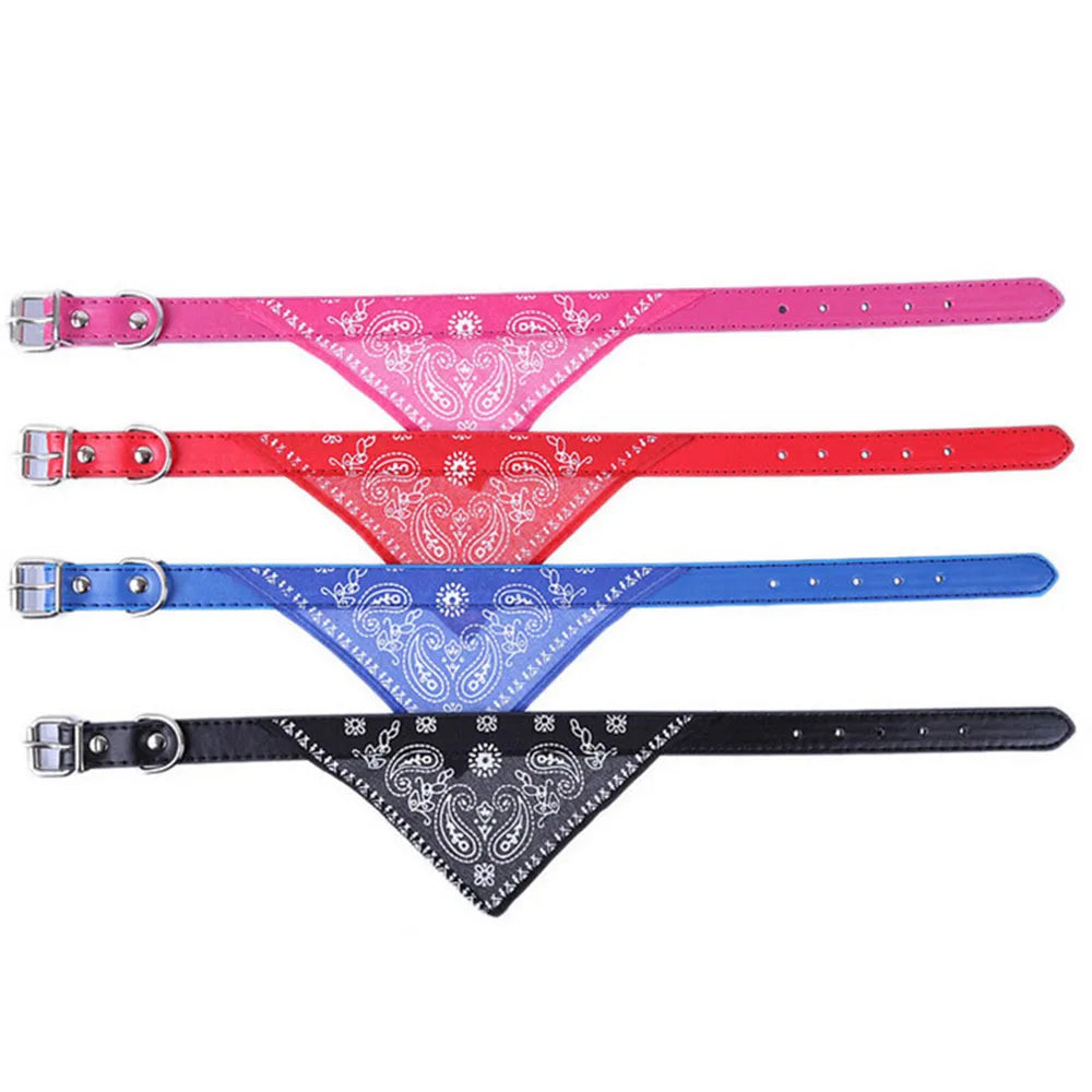 Cute Printed Bandana Cat Collar Puppy Dog Cat Scarf Collar Adjustable Triangular Pet Bandana Collar for Kittens Small Animals