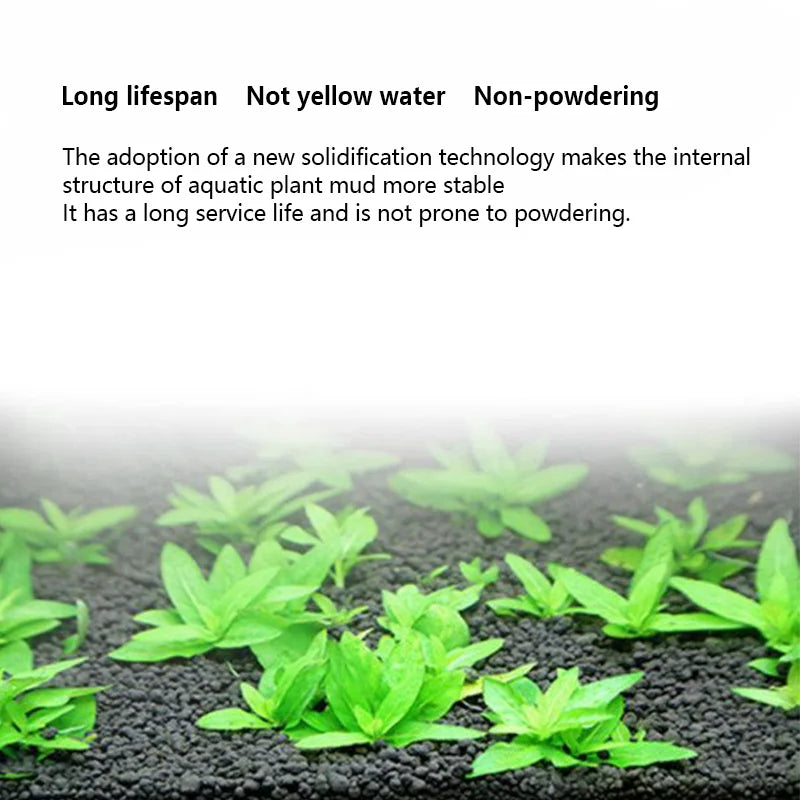 500g Aquarium Water Grass Mud Ceramsite Sand Landscaping Fish Tank Black Mud Bottom Sand Nutrient Soil