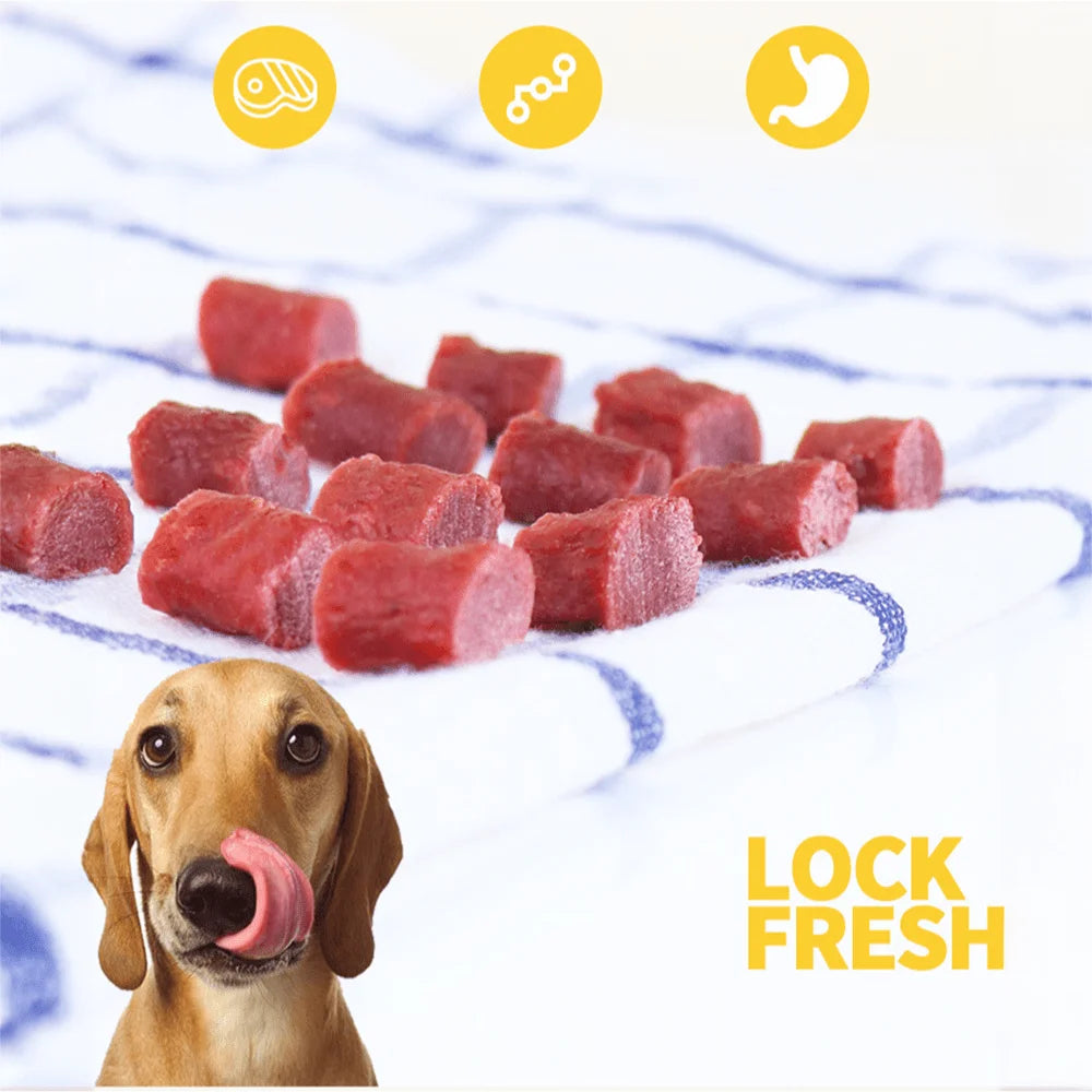 7.05oz/14.11oz(200g/400g) Beef Cube, All Natural Ingredients, Healthy, Easily Digestible, Dog Chews Long