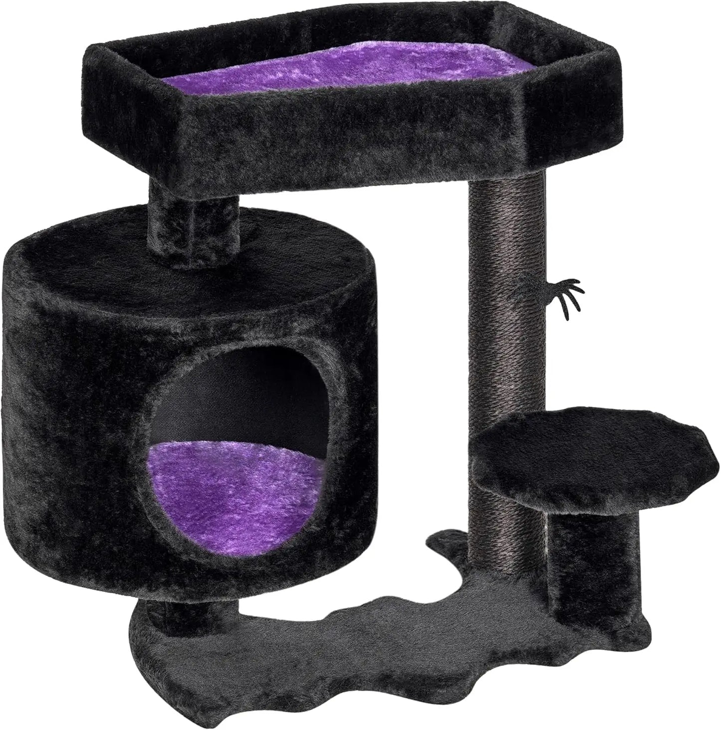 Gothic Cat Tree with Coffin Bed Goth Cat Tower Coffin Cat Tree Condo with Scratching Post