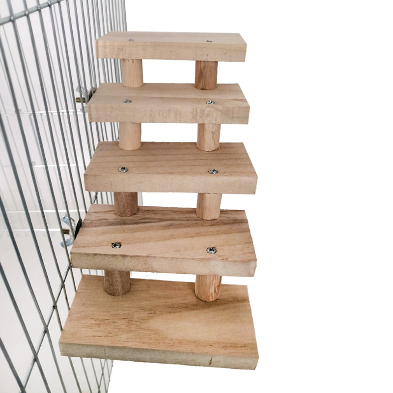 Ferret Hamster Small Animals Parrot Perch Climbing Stairs Exercise Toys Ladder Bridge Hamster Chew