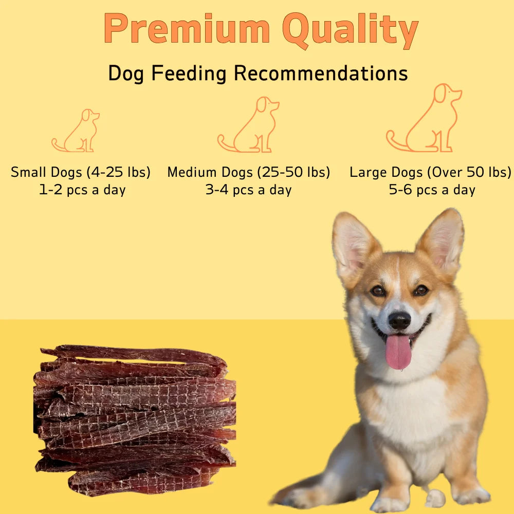 150g/5.29oz Chicken Jerky and Duck Jerky Dog Treats For Small, Medium, Large Dog, For Small, Medium, Large Dog- Healthy