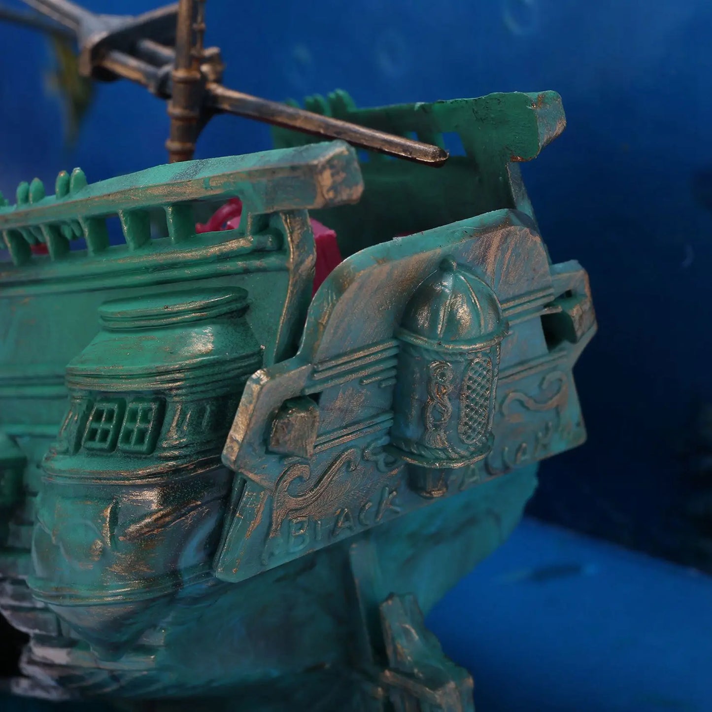 B62B-2X Large Aquarium Decoration Boat Plastic Aquarium Ship Air Split Shipwreck Fish Tank Decoration