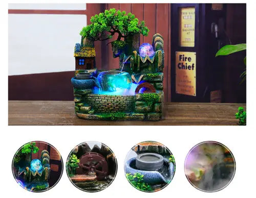 Desktop Fountain Waterfall Fish Bowl