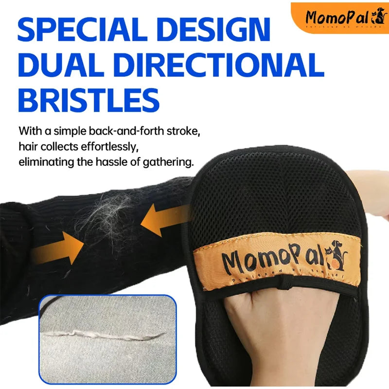 Pet Electrostatic Hair Removal Gloves Dog Cat Hair Removal Brush Gloves Hair Adhesive Gloves Carpet Clothing Hair Cleaning Brush