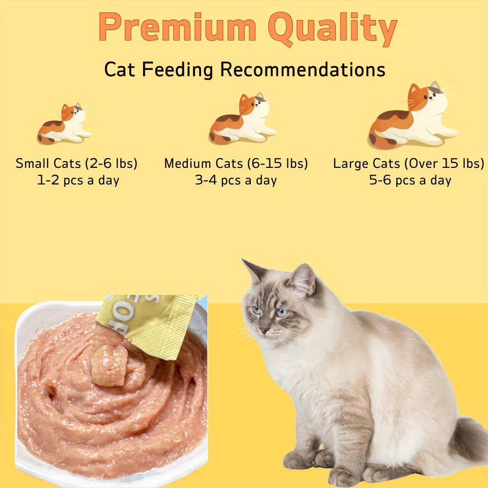10.58oz(300g) Cat Stick, Chicken Flavor, Skipjack & Rabbit Flavor, Tuna & Fish Seed Flavor, Salmon & Fish Oil Flavor