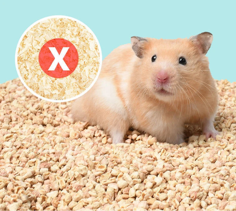 500g Natural Edible Corn Cob Hamster Bedding Toilet Supplies Deodorant Sawdust Hedgehog Chinchilla Winter Warm Cage House Filler