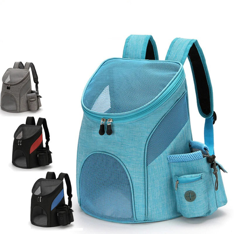 New Portable mesh Dog Bag Breathable Dog Backpack Foldable Large Capacity Cat Carrying Bag Portable Outdoor Travel Pet Carrier