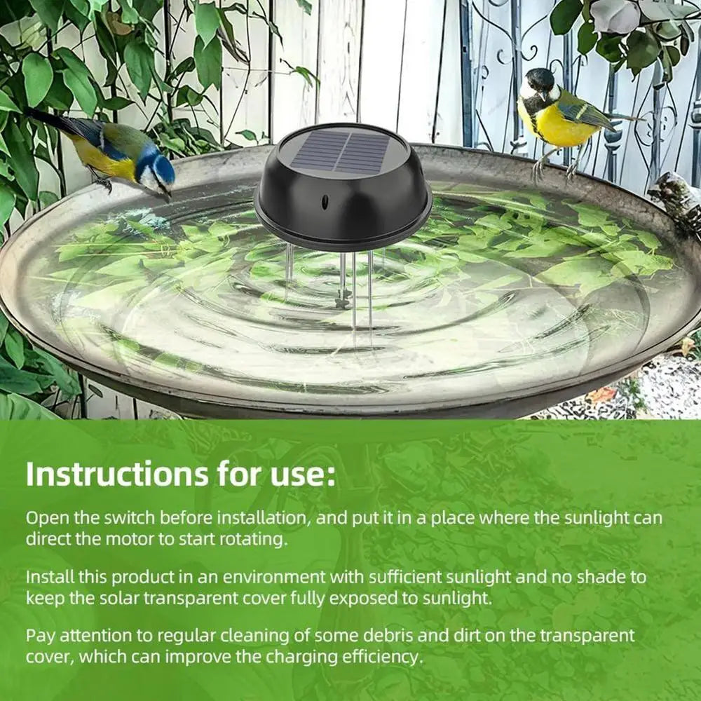Innovative solar water agitator Backyard Decoration With Bracket bird bath pool landscaping oxygenator water wave device 5V 0.5W