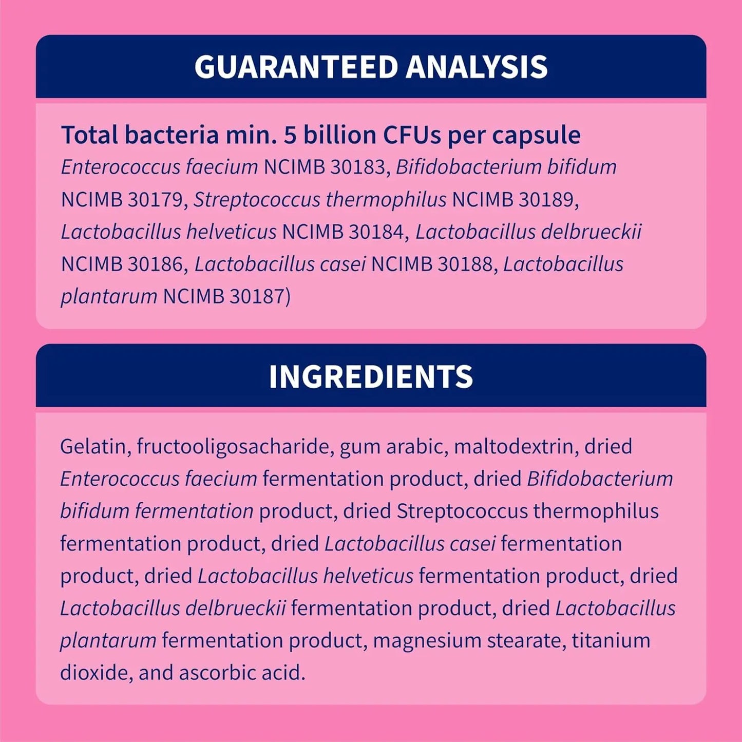 80 Count Proviable Digestive Health Supplement Multi-Strain Probiotics for Cats and Dogs - with 7 Strains of Bacteria